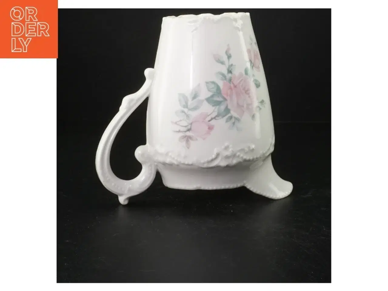 Billede 2 - Porcelænskande med blomstermotiv