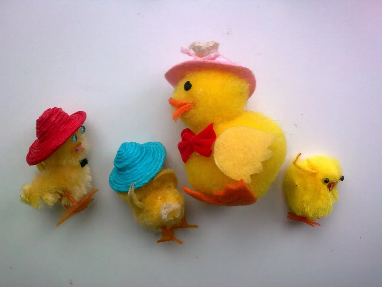 Billede 13 - RETRO påske figur m kyllinger og får og får ikke