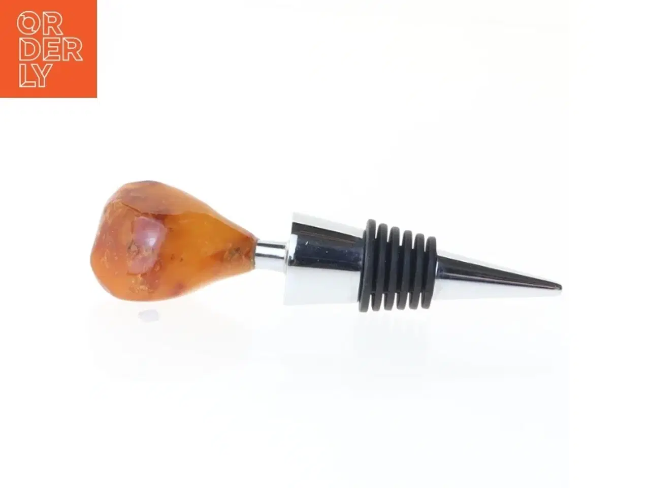 Billede 3 - Vinprop med rav-håndtag (str. 11 x 3 cm)