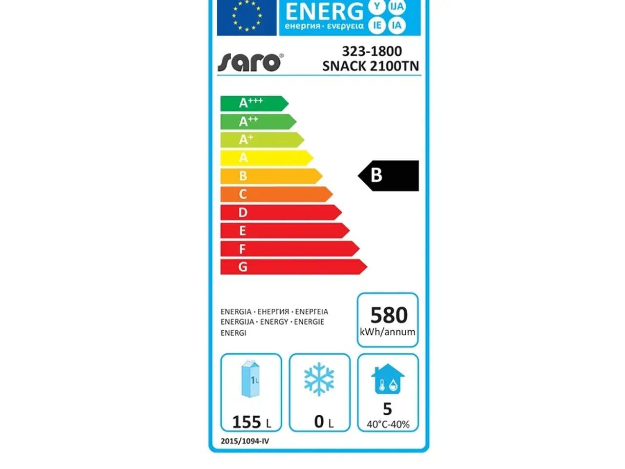 Billede 2 -  Refrigerated kølebord med 2 døre – NACK 2100 TN