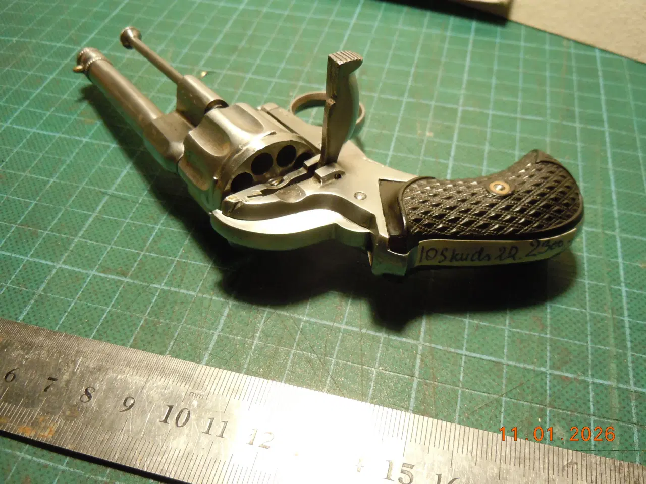 Billede 6 - Revolver Cyclon 1889 kal. 22. 10 skuds cylinder.