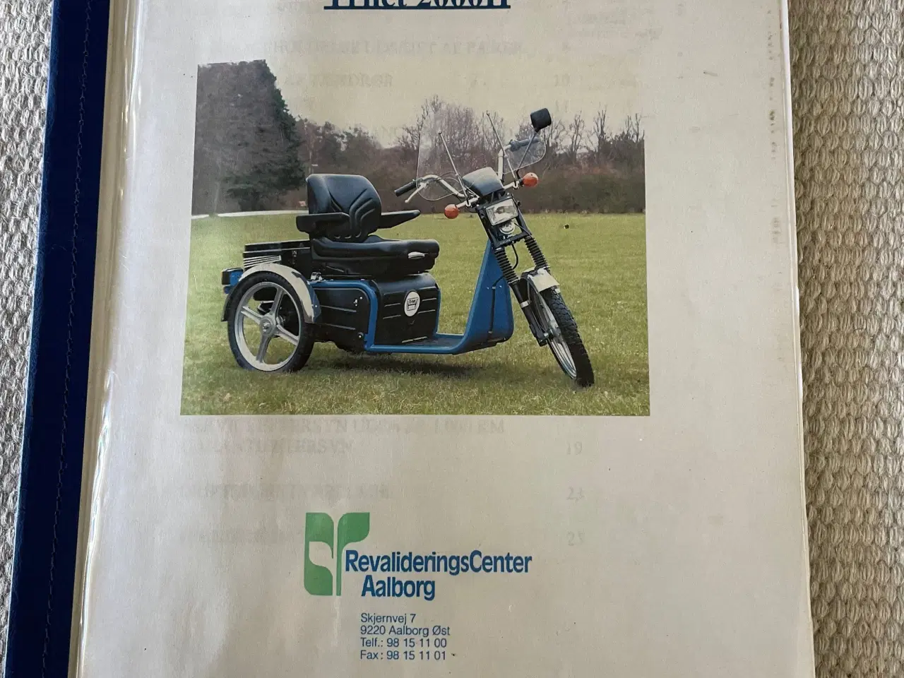 Billede 1 - Trilet Handicap knallert Instruktions bog