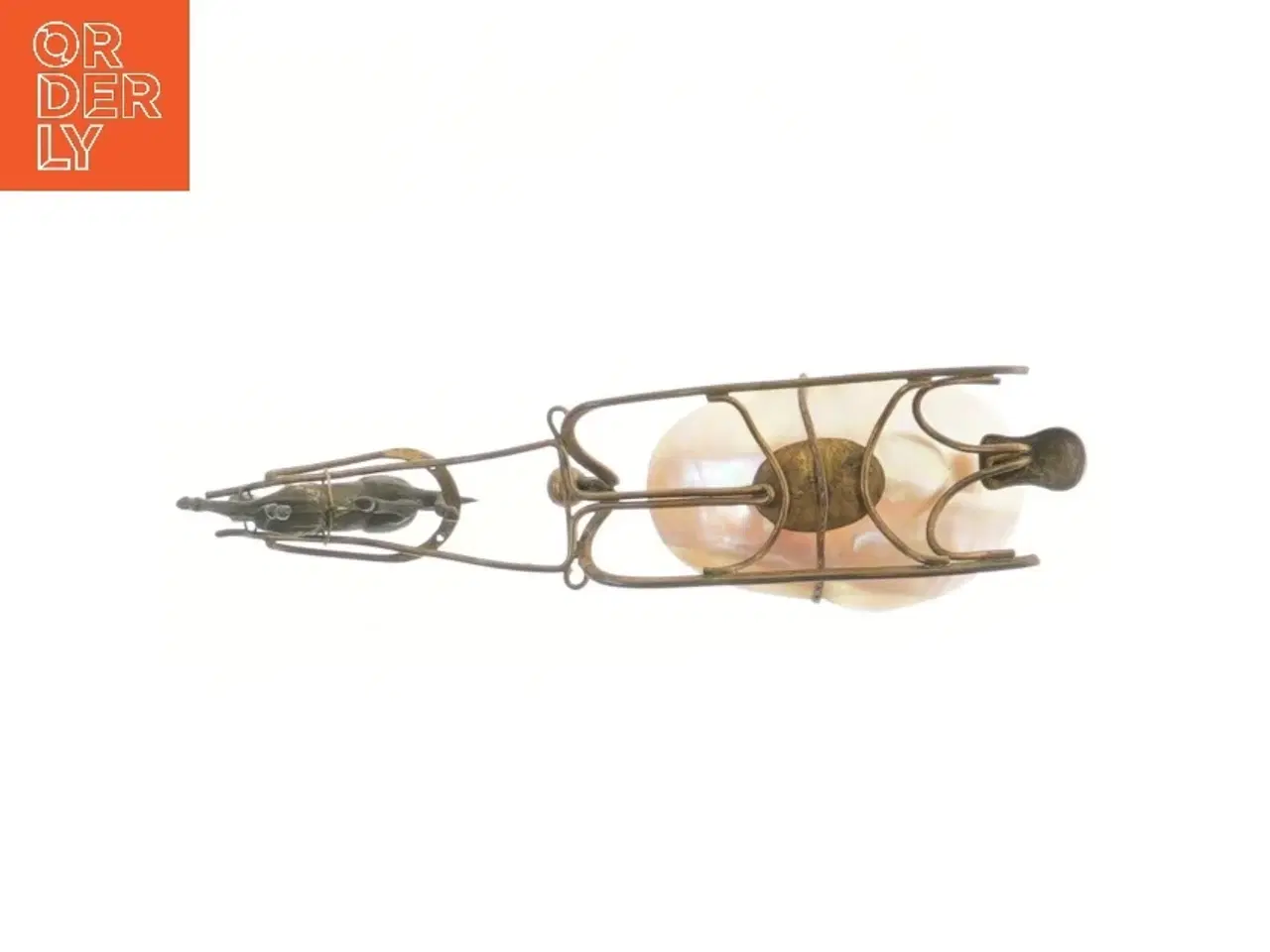 Billede 3 - Dekorativ hestevogn med skål (str. 19 cm)