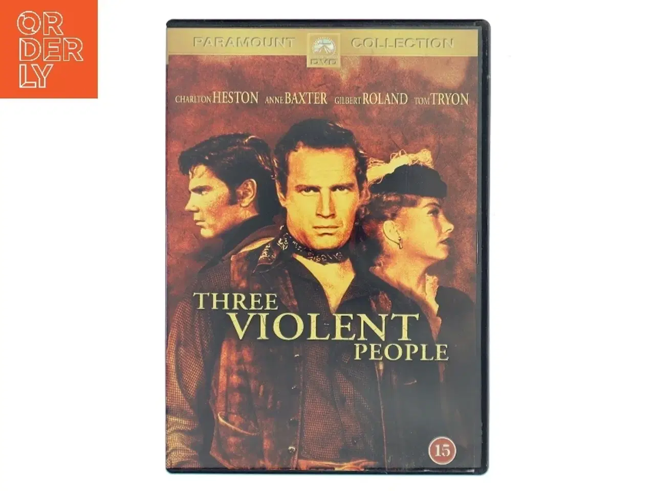 Billede 1 - Three Violent People [dvd] med Charlton Heston (DVD)