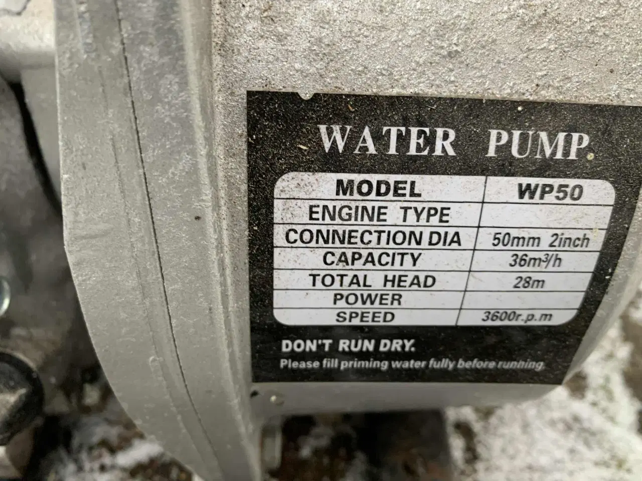 Billede 2 - Vandpumpe med benzinpumpe