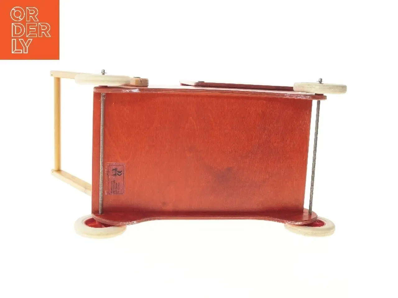 Billede 3 - Trædukkevogn håndlavet  (str. 50x30 cm)