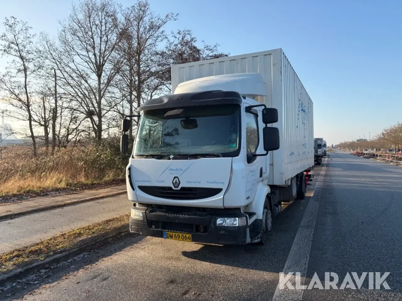 Billede 1 - Renault lastbil – med skiftelad, lift og container Renault Midlum