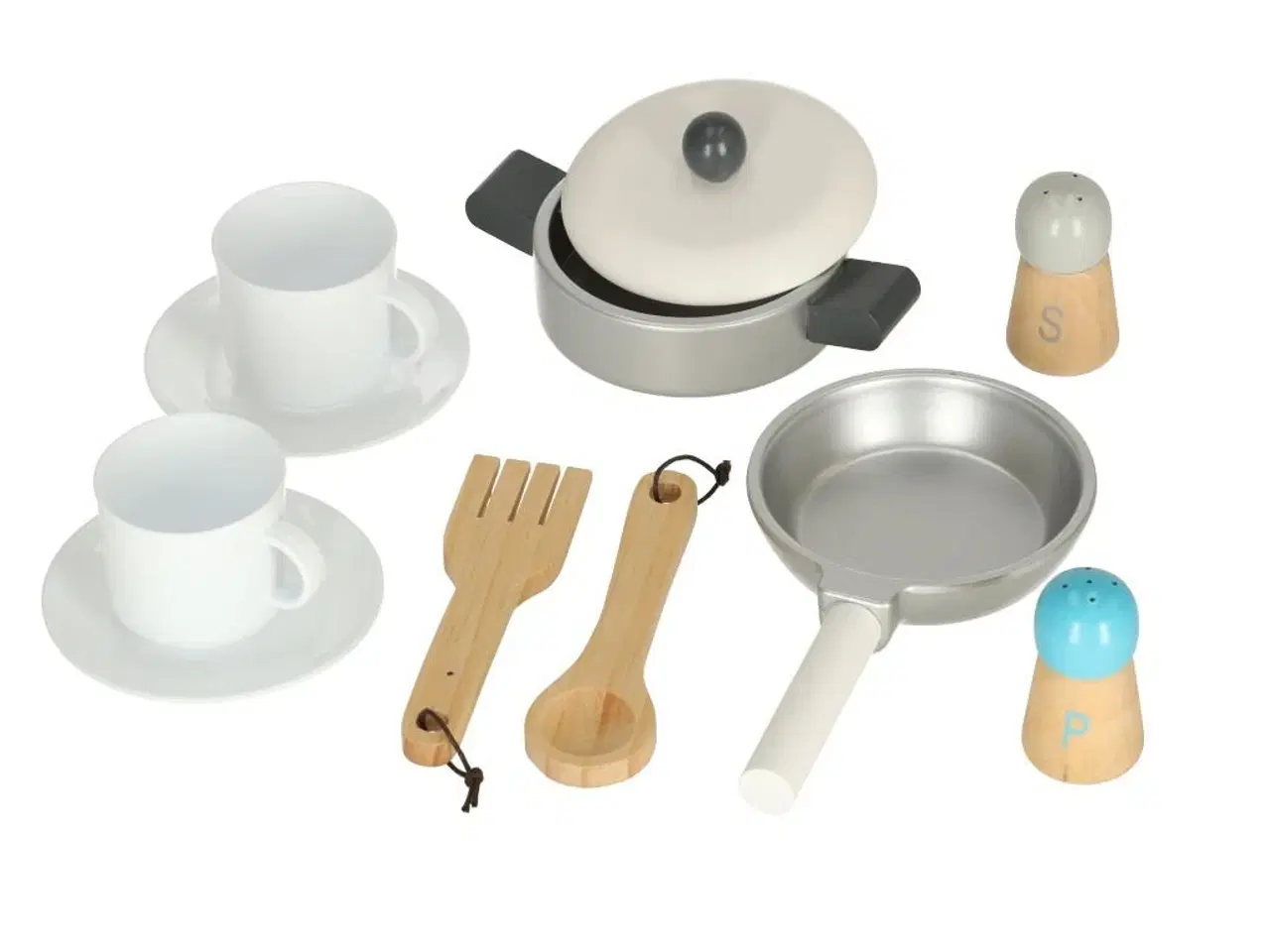 Billede 12 - Legekøkken i træ LULILO Saliko med tilbehør og espressomaskine