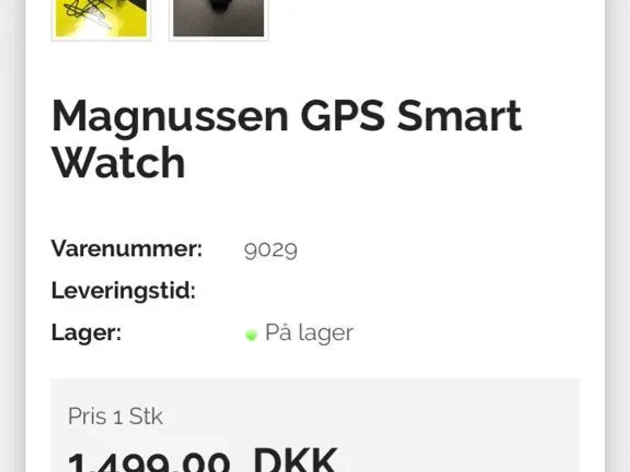 Billede 4 - Jan Magnussen Smart Watch