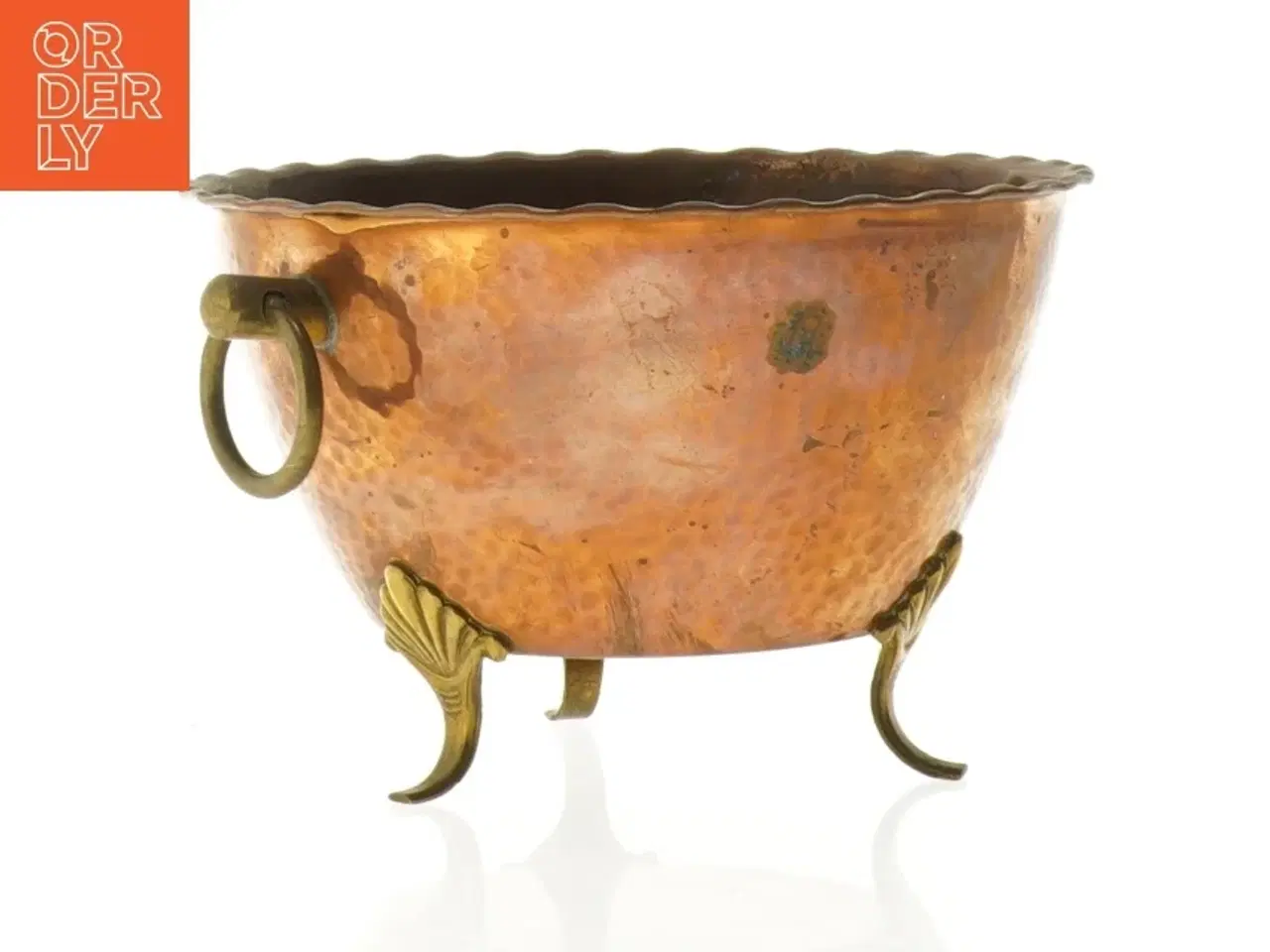 Billede 3 - Vintage kobberkar med håndtag (str. 14 x 9 cm)