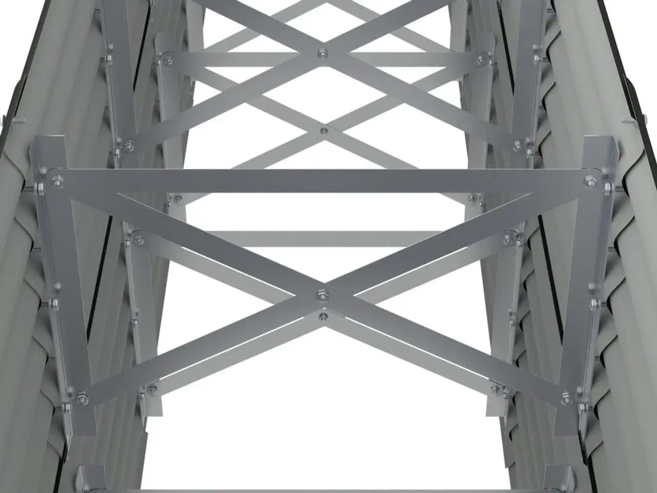 Billede 5 - Plantekasse 224x40x68 cm galvaniseret stål antracitgrå