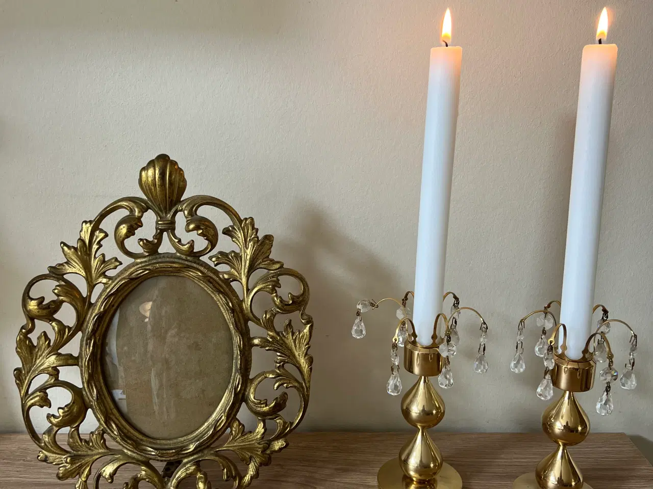 Billede 3 - Smuk tung antik messing ramme fra start 1900 