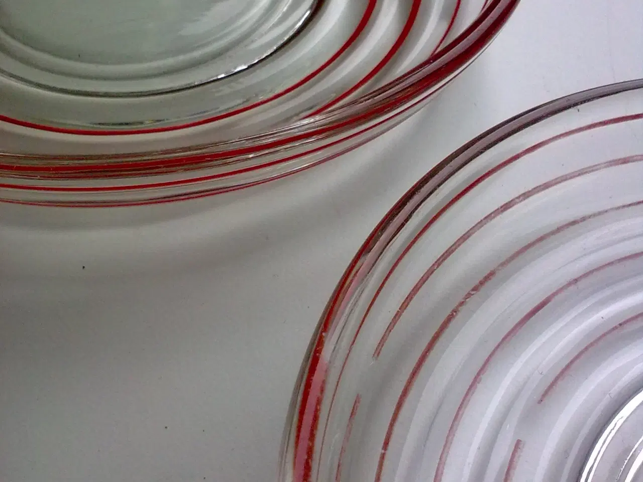 Billede 7 - Broksø DANMARK rød grå glas asiet & skåle