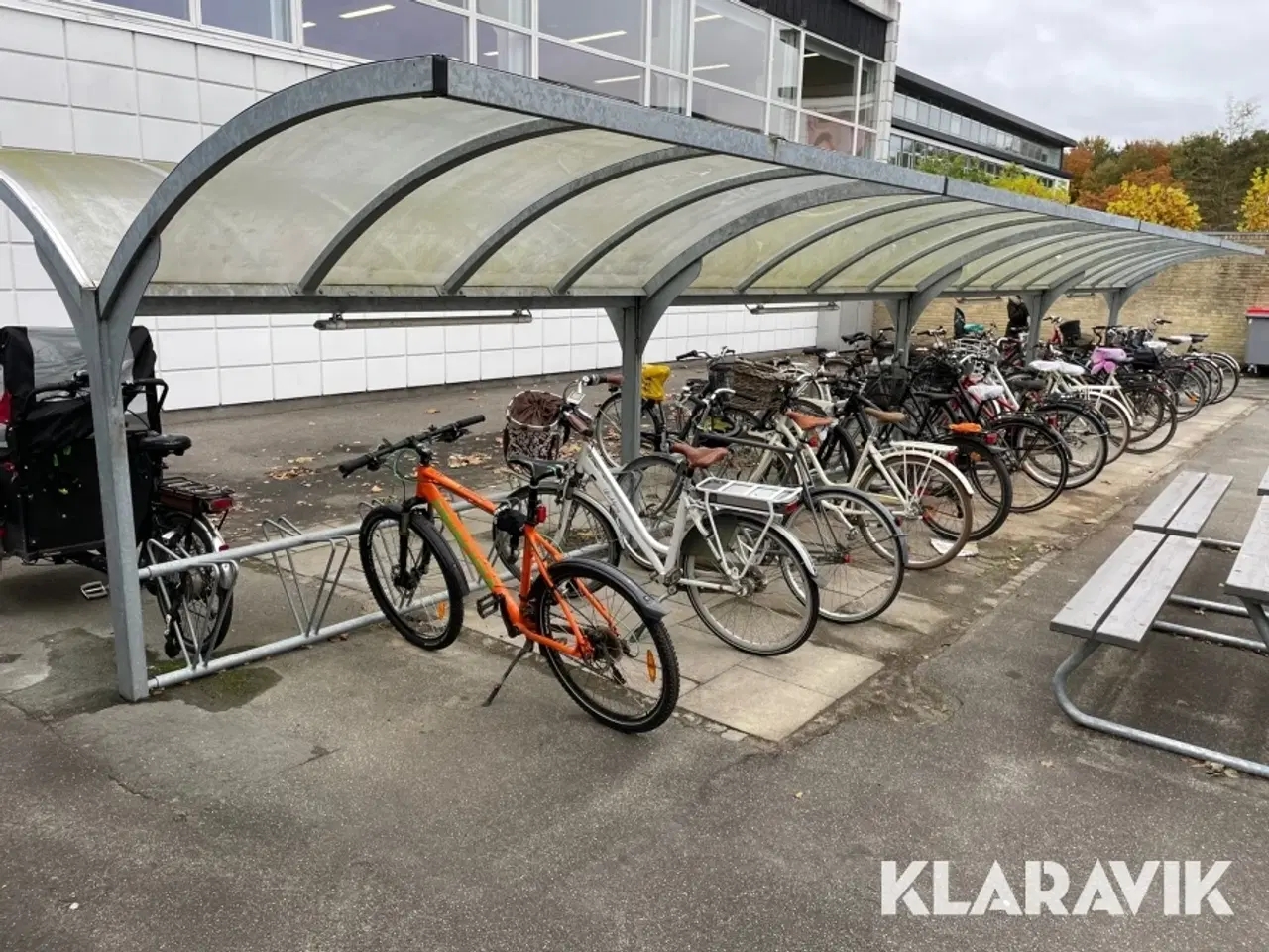 Billede 1 - Cykelparkering galvaniseret til 60 cykler