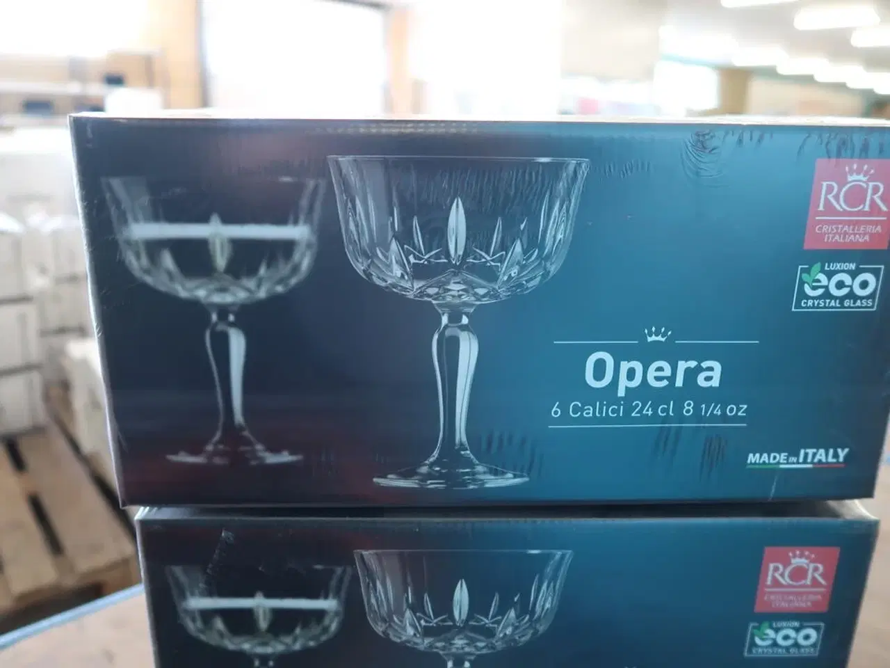 Billede 6 - 3 kasser (12 pr. stk.) Champagneskål 24 cl RCR   140042 Opera