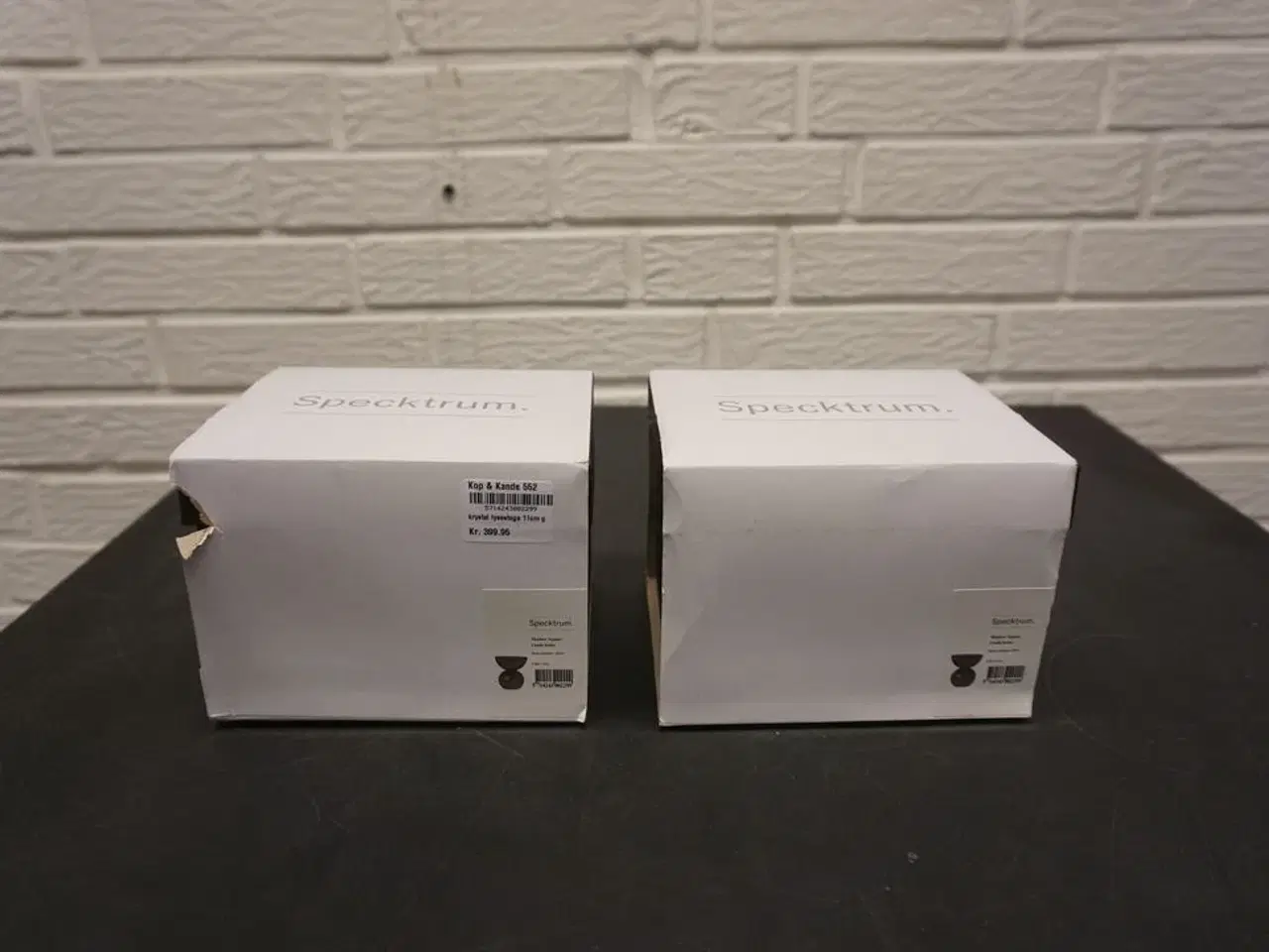 Billede 1 - 2 stk. krystal lysestager SPECKTRUM