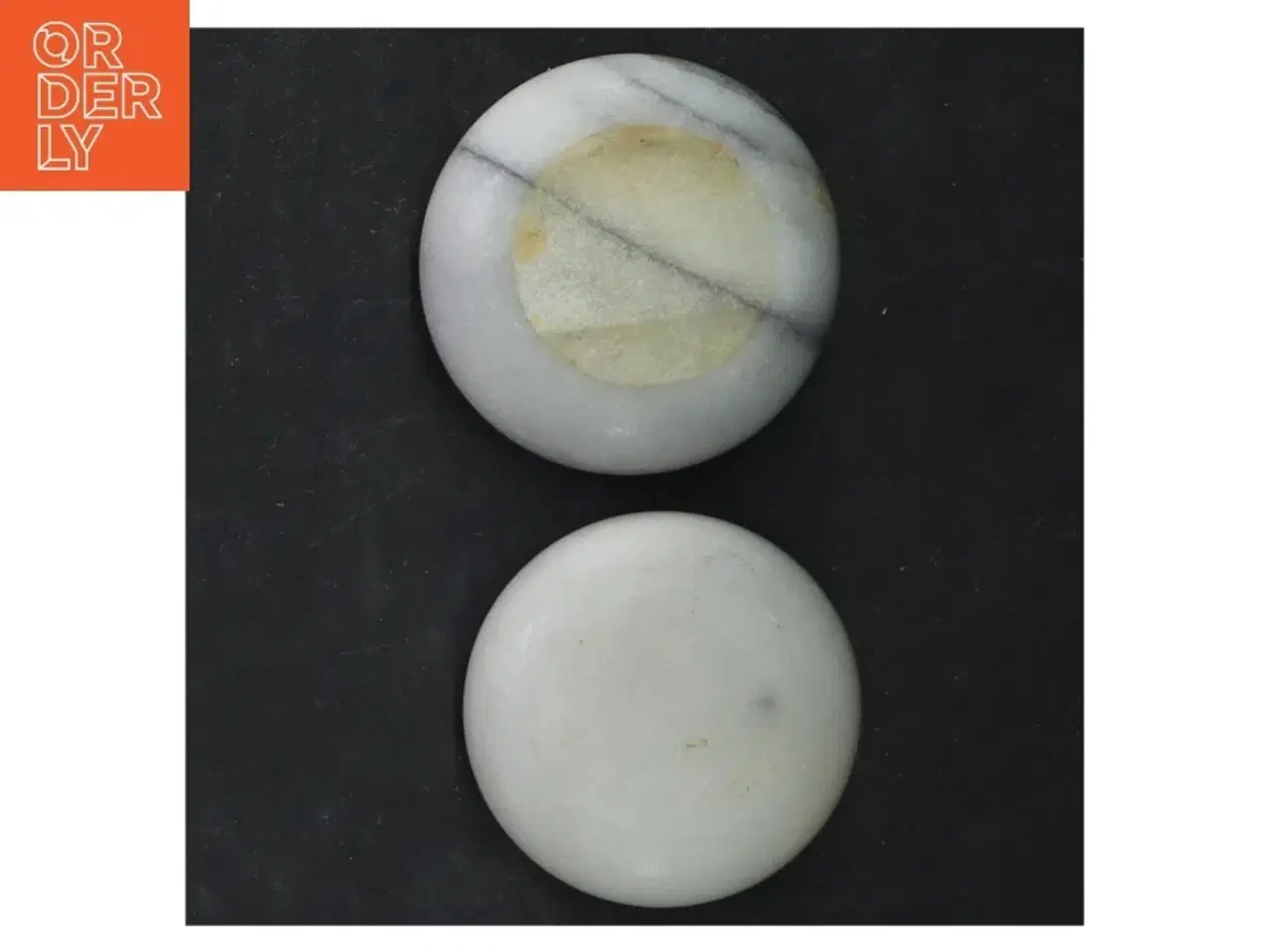 Billede 4 - Marmor fyrfadsstager sæt (str. Ø 6 cm. 2 styk)