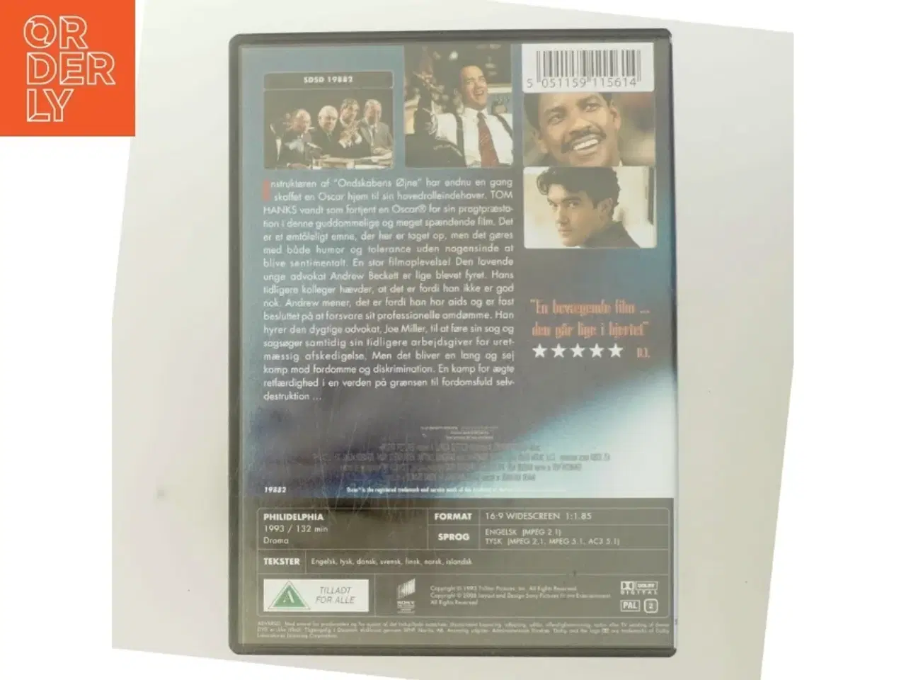 Billede 3 - Philadelphia (1993) [DVD] med Tom Hanks (DVD)