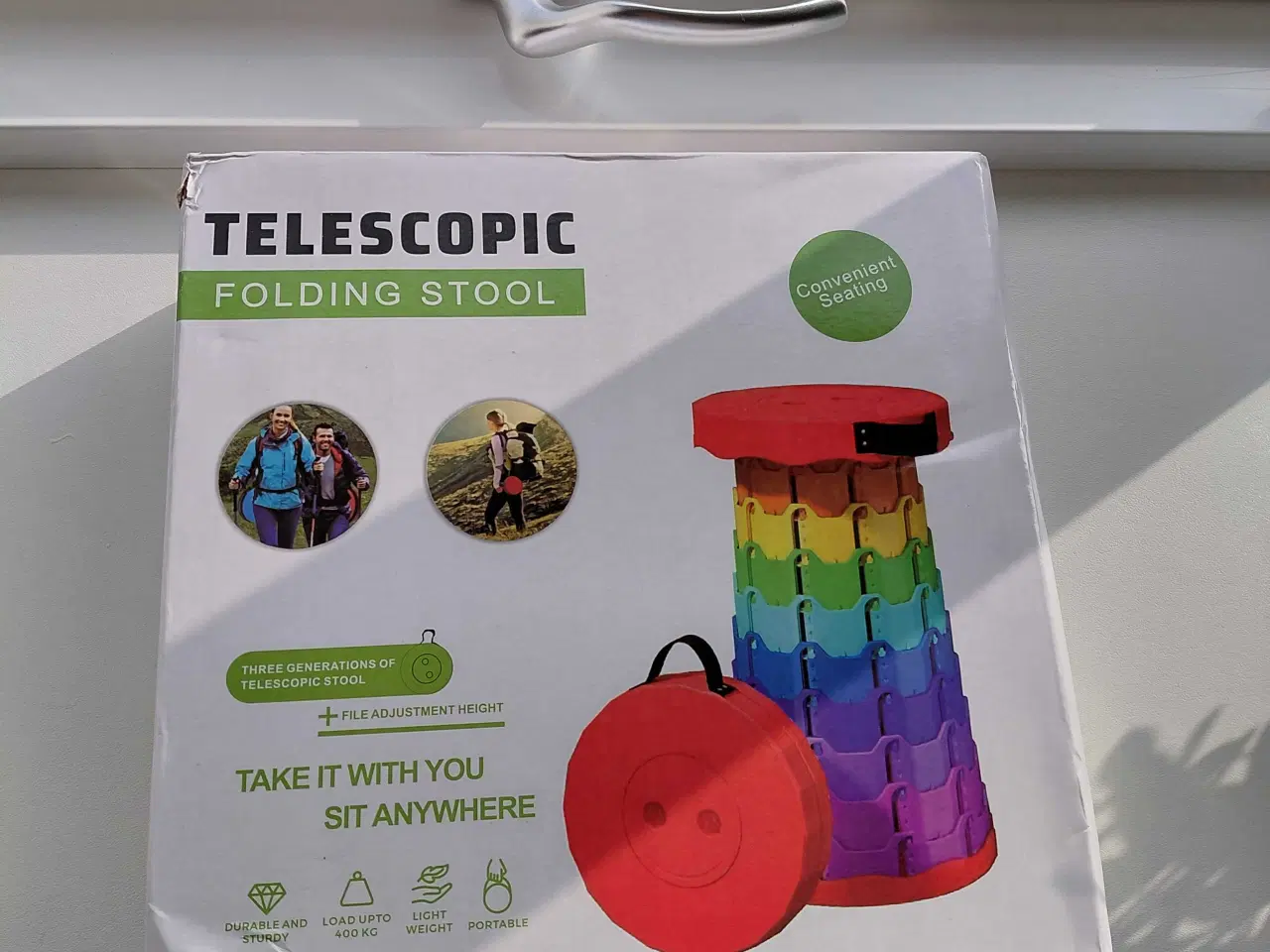 Billede 4 - Teleskop-taburet, sort – Ny og ubrugt