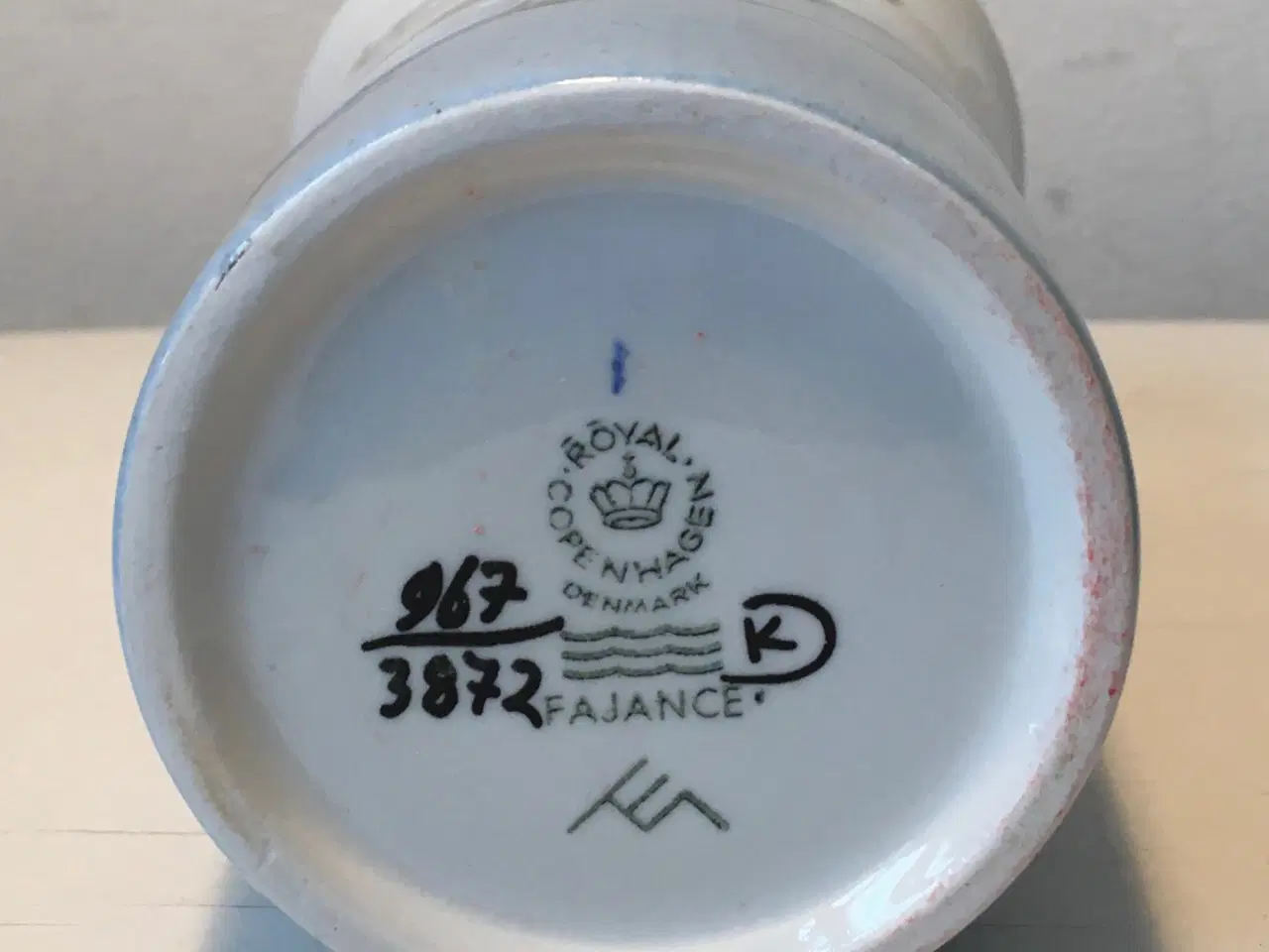 Billede 5 - Royal Copenhagen, vase med blomster