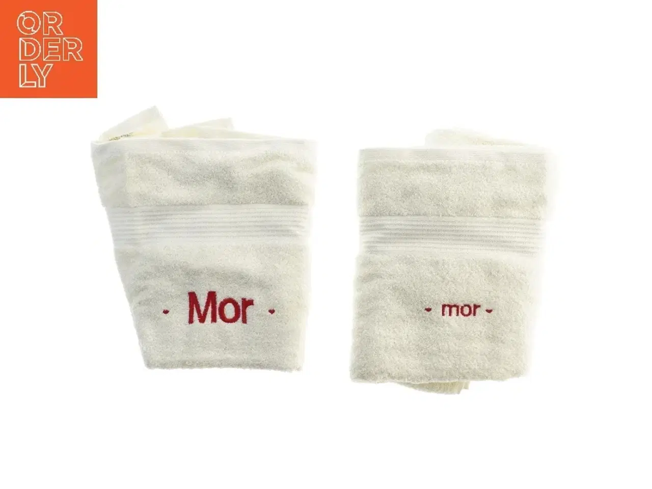 Billede 1 - Hvide Mor-håndklæder, sæt af 2