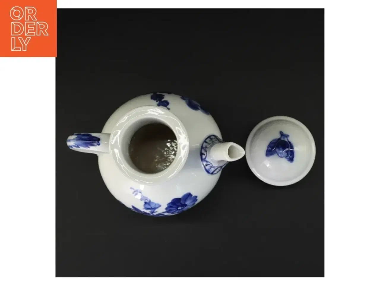 Billede 5 - Blå Blomst porcelænskande fra Royal Copenhagen (str. 25 x 19 x 14 cm)