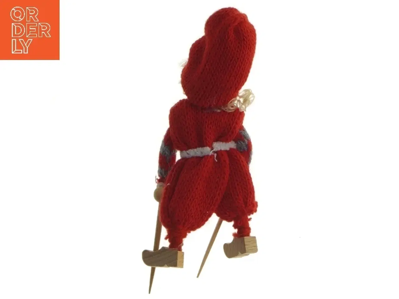 Billede 3 - Skiløbende julefigur (str. 13 cm)
