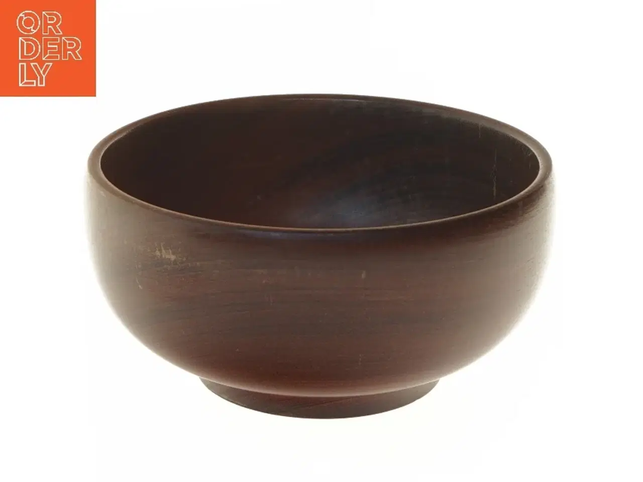 Billede 1 - Hånddrejet træskål (str. Ø 20x10 cm)