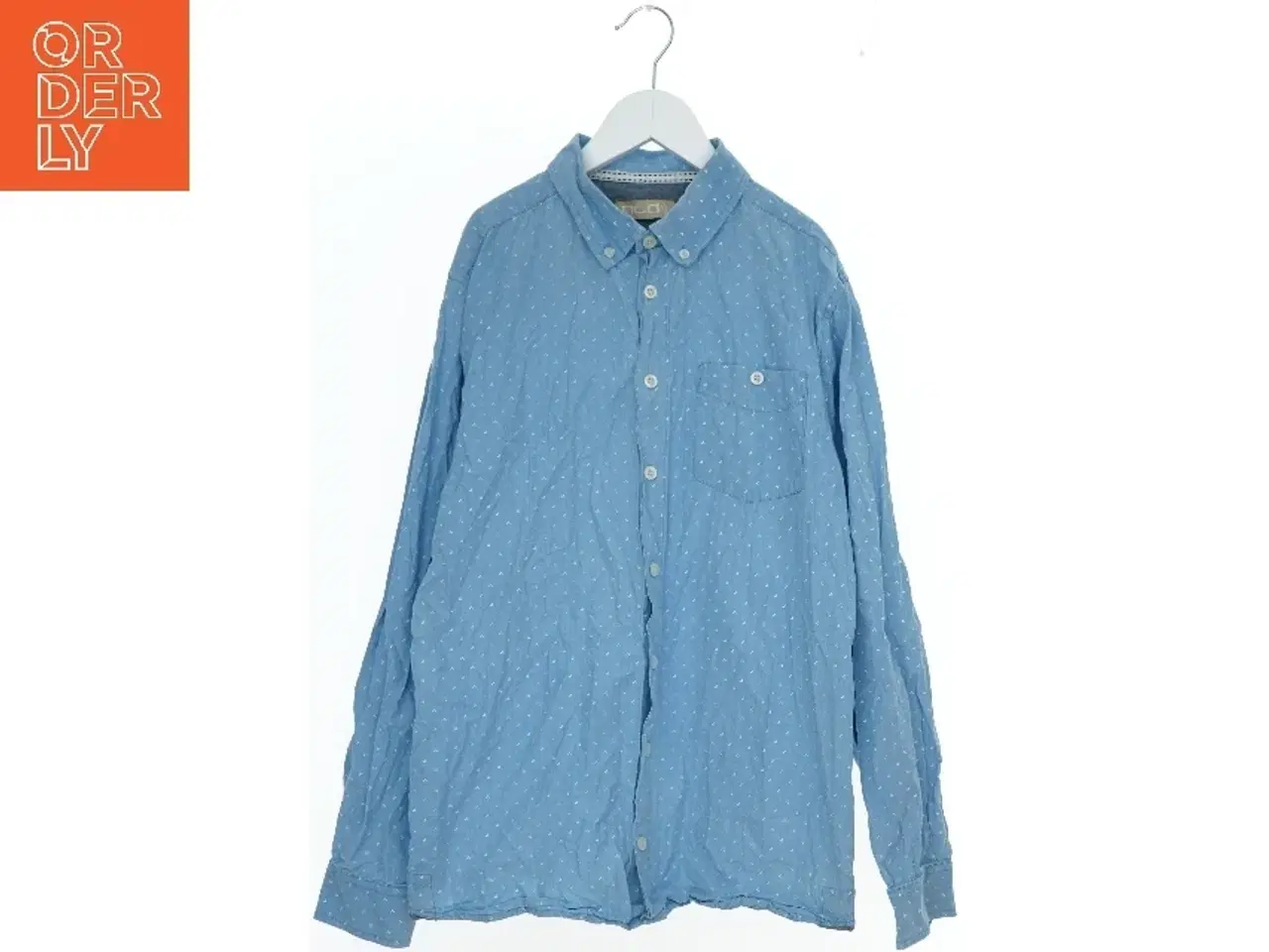 Billede 1 - Blå skjorte med mønster fra Ncd (str. L)