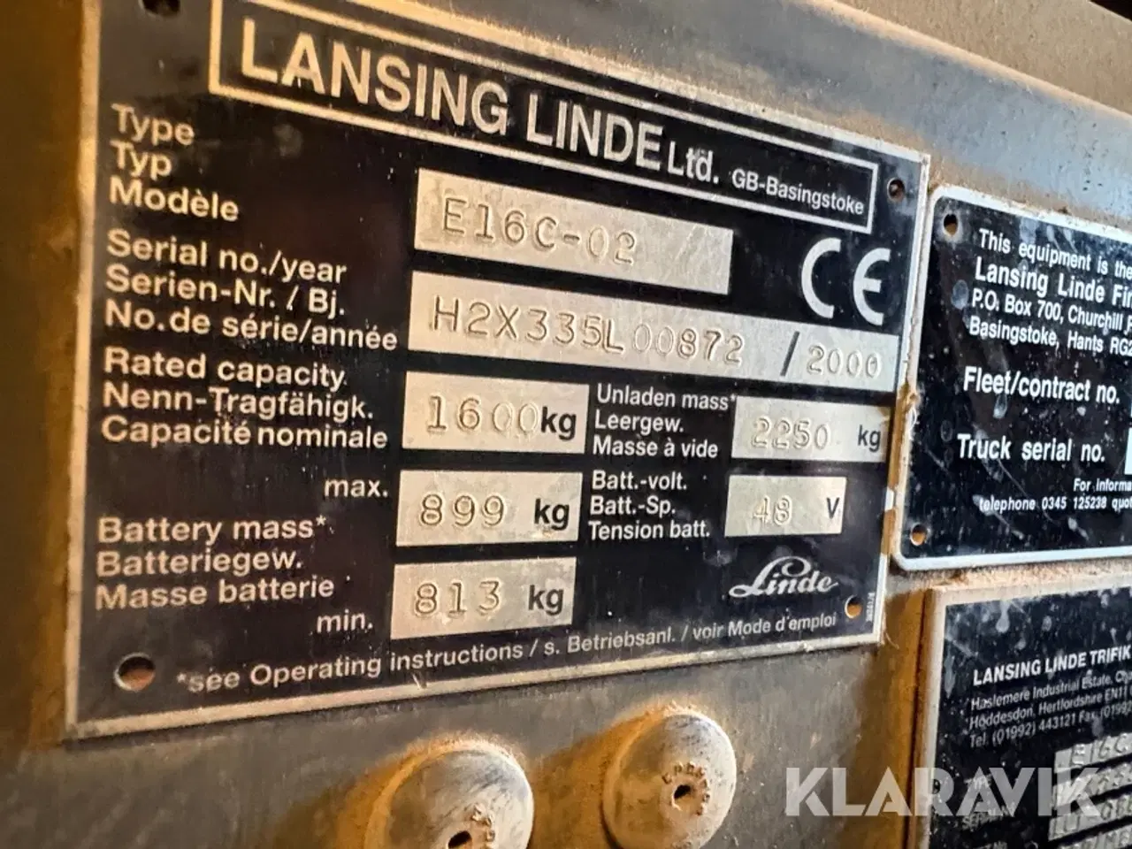 Billede 6 - El truck Linde E16c02