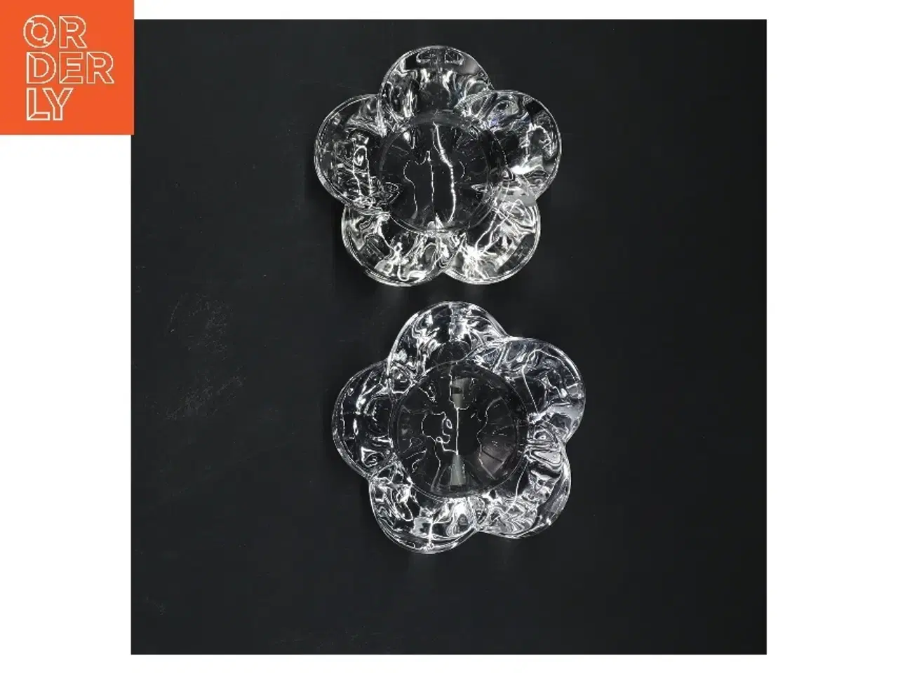 Billede 2 - Glasblomst lysestager (str. Ø 9,5 cm)