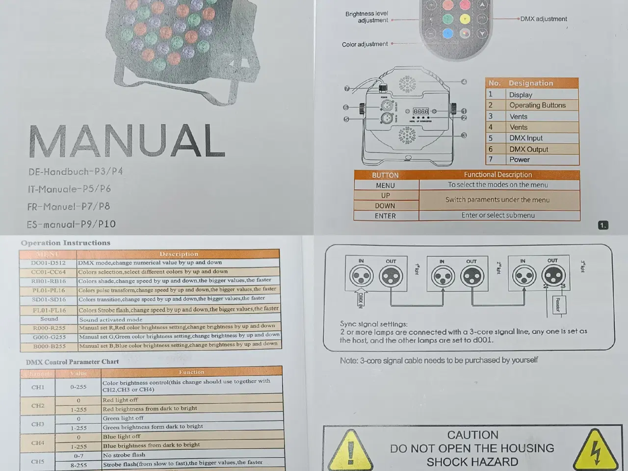 Billede 11 - NY! 36 RGB LED Diskolys + Fjernbetjening + DMX