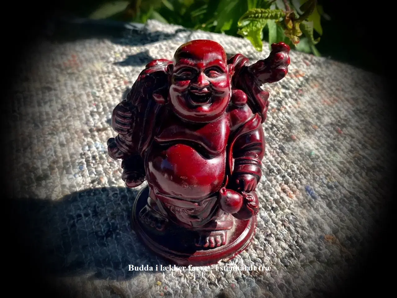 Billede 1 - * Buddha i lækker farve - i stenhårdt træ