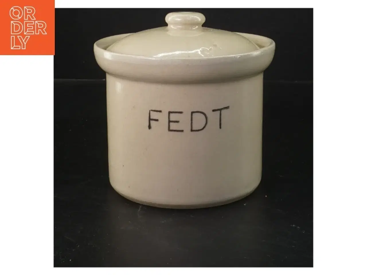 Billede 1 - Fedtbokse med låg (str. Ø 14x11 cm)