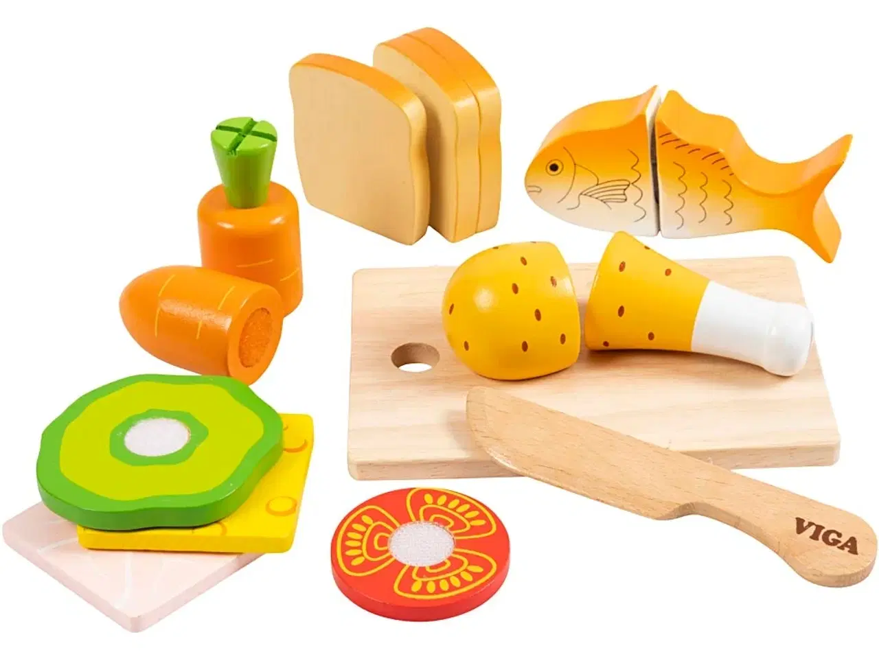 Billede 1 - VIGA Skærbar Mad til Madkassen - 17 dele