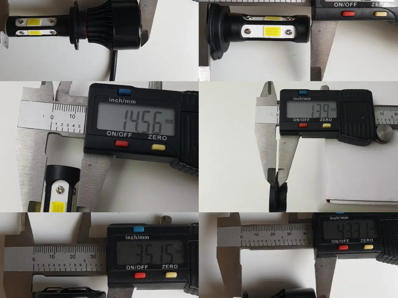 Billede 7 - NY! H7 LED 360° COB LED 11000LM / 6500K / 72W