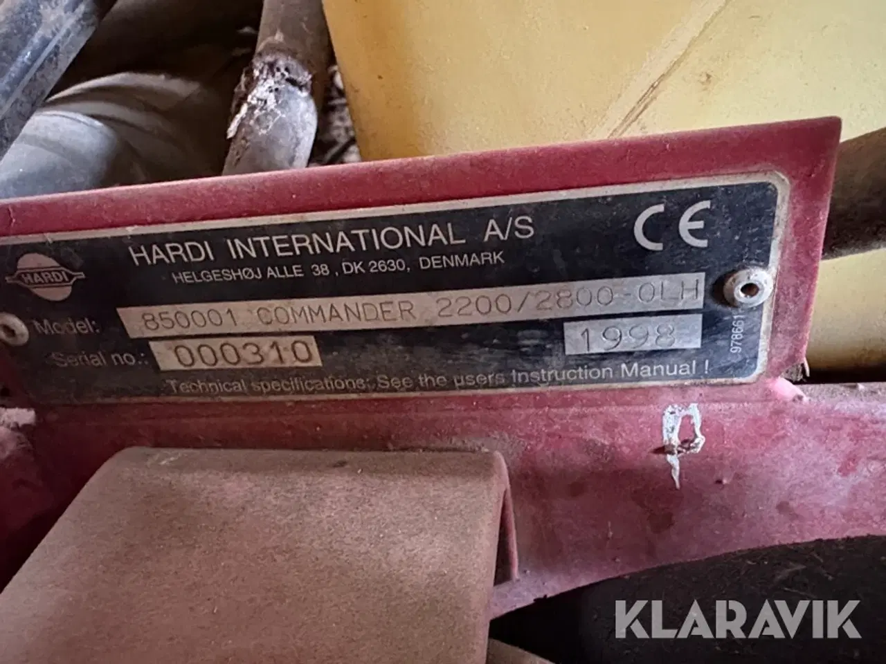 Billede 5 - Marksprøjte Hardi Commander 2200/2800-OLH 850001