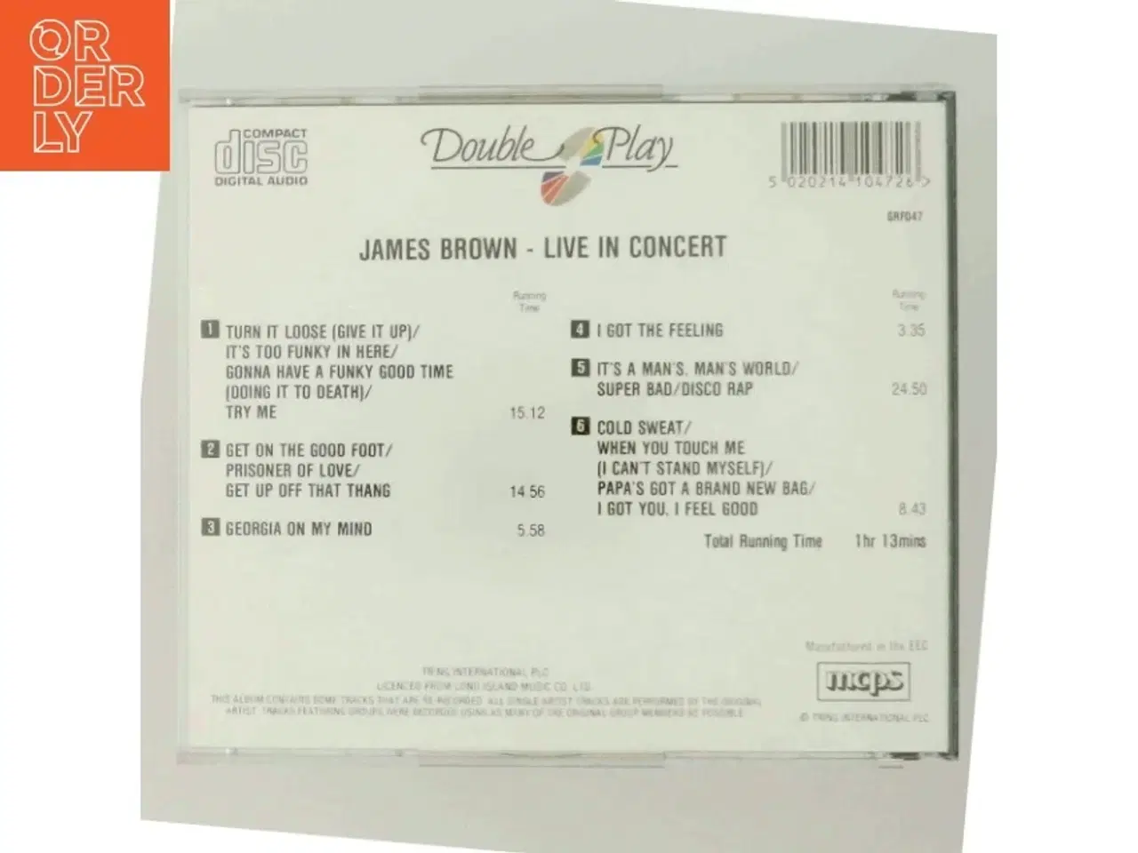 Billede 3 - James Brown - Live in Concert CD