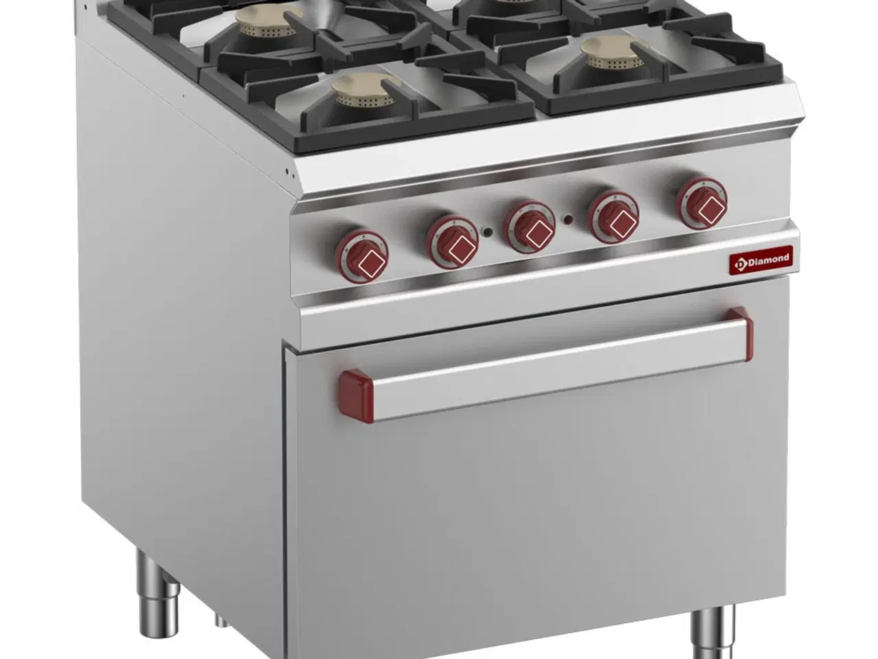 Billede 1 - Industri Gaskomfur 4 blus – (4x 7 kW )