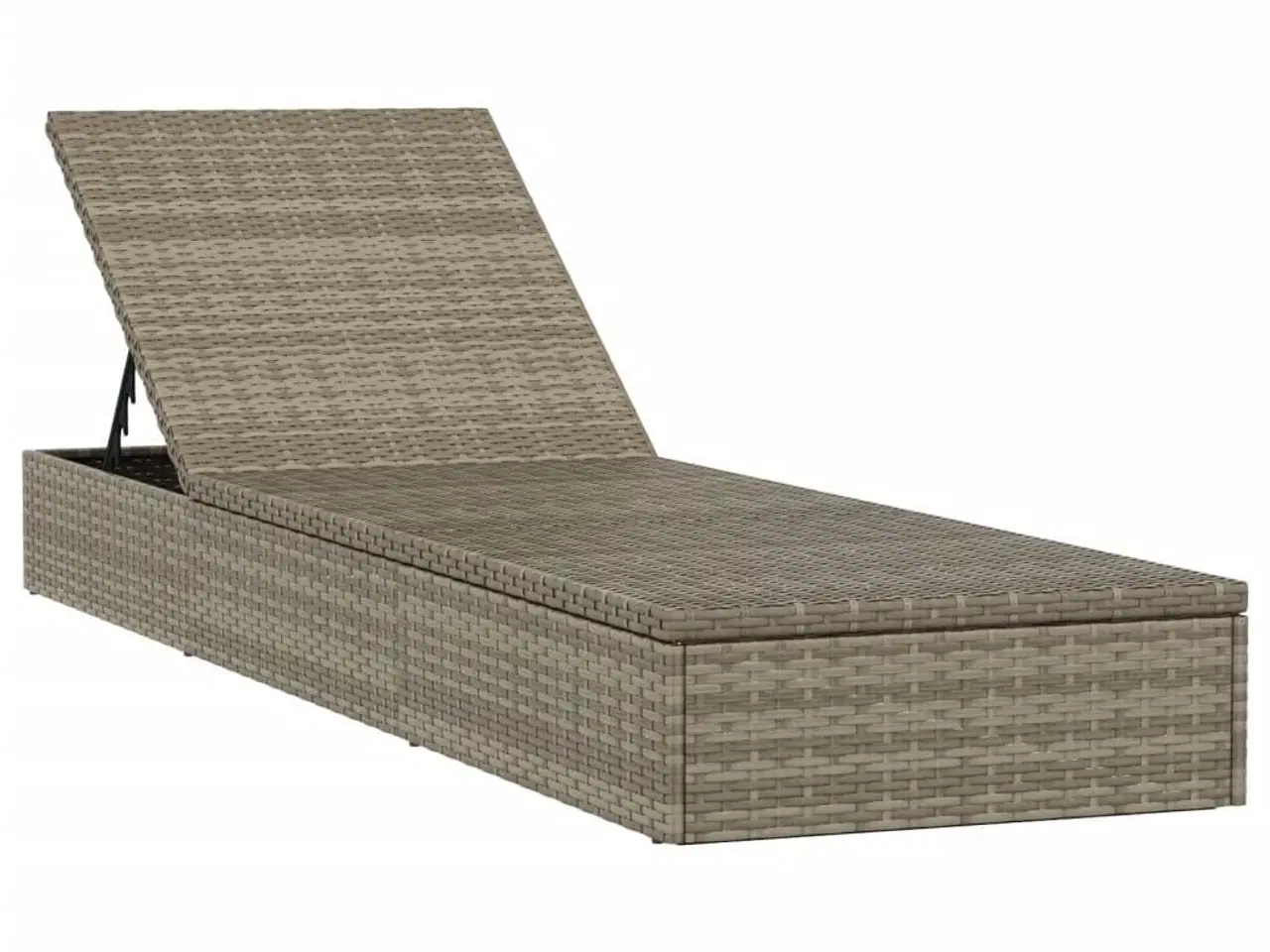 Billede 4 - Liggestole 2 stk. med bord polyrattan grå