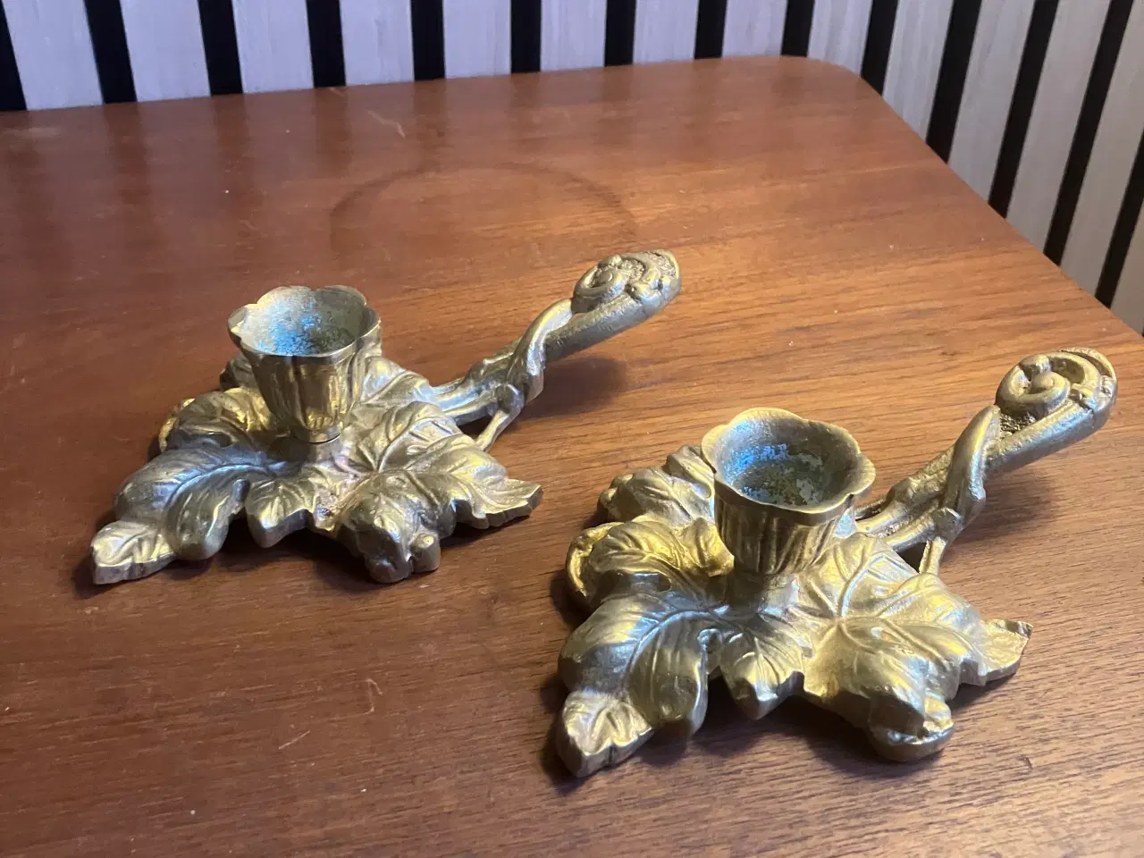 Billede 2 - Albora vintage lysestager i bronze 