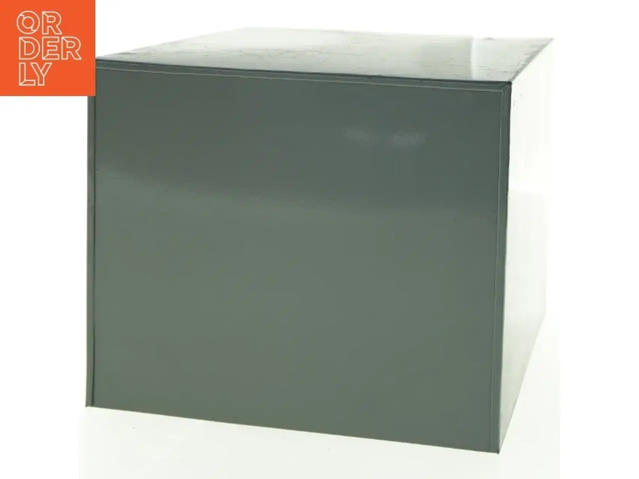 Billede 6 - Grå metal opbevaringsboks (str. 25 x 20 cm h 18 cm)