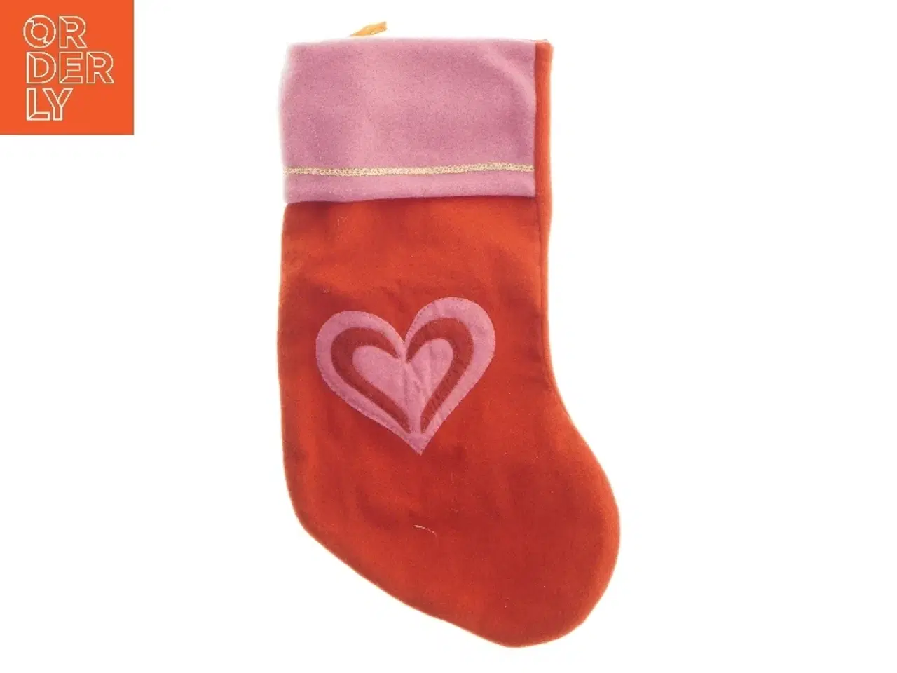 Billede 1 - Jule sok med hjerte design (str. 44x20 cm)