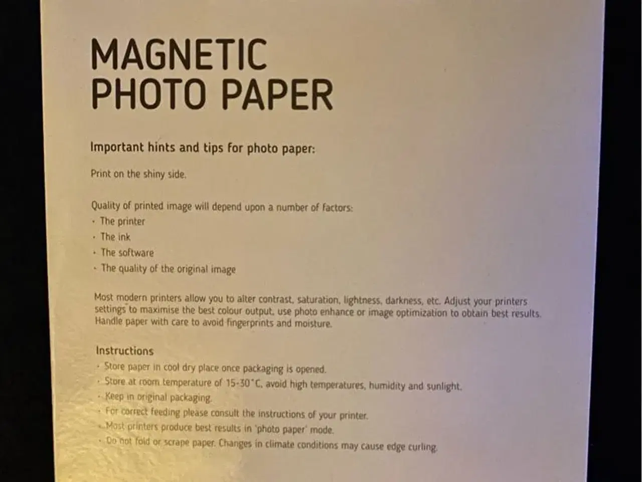 Billede 3 - Magnetisk fotopapir