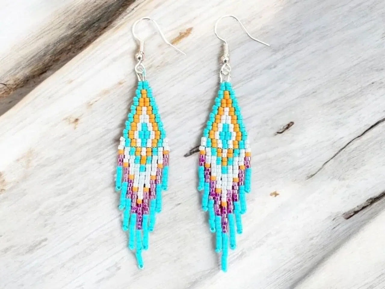 Billede 2 - Grønlandske øreringe, håndlavede 