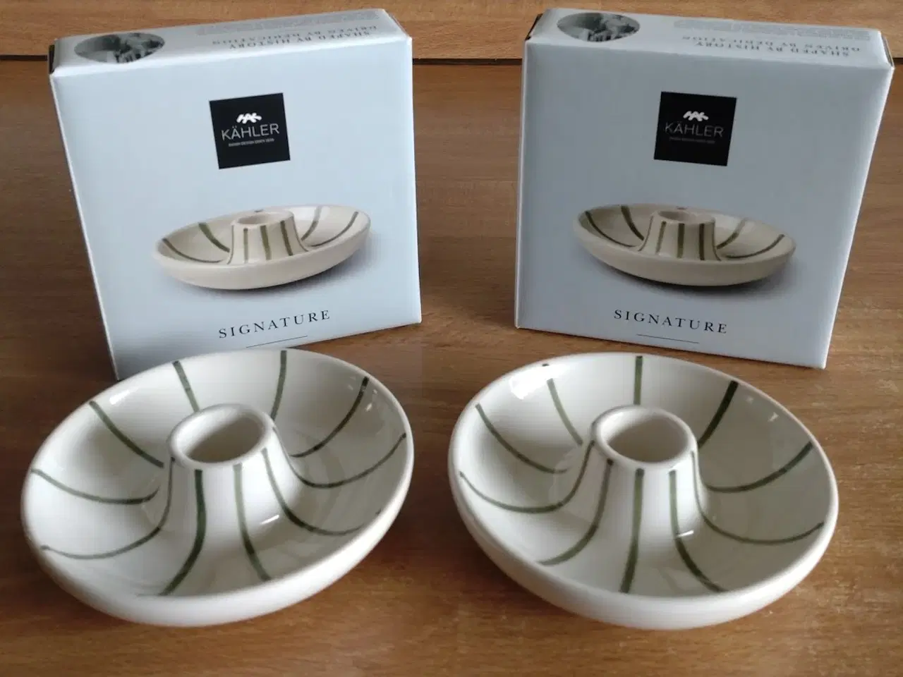 Billede 1 - Kähler Signature lysestager - 2 stk.