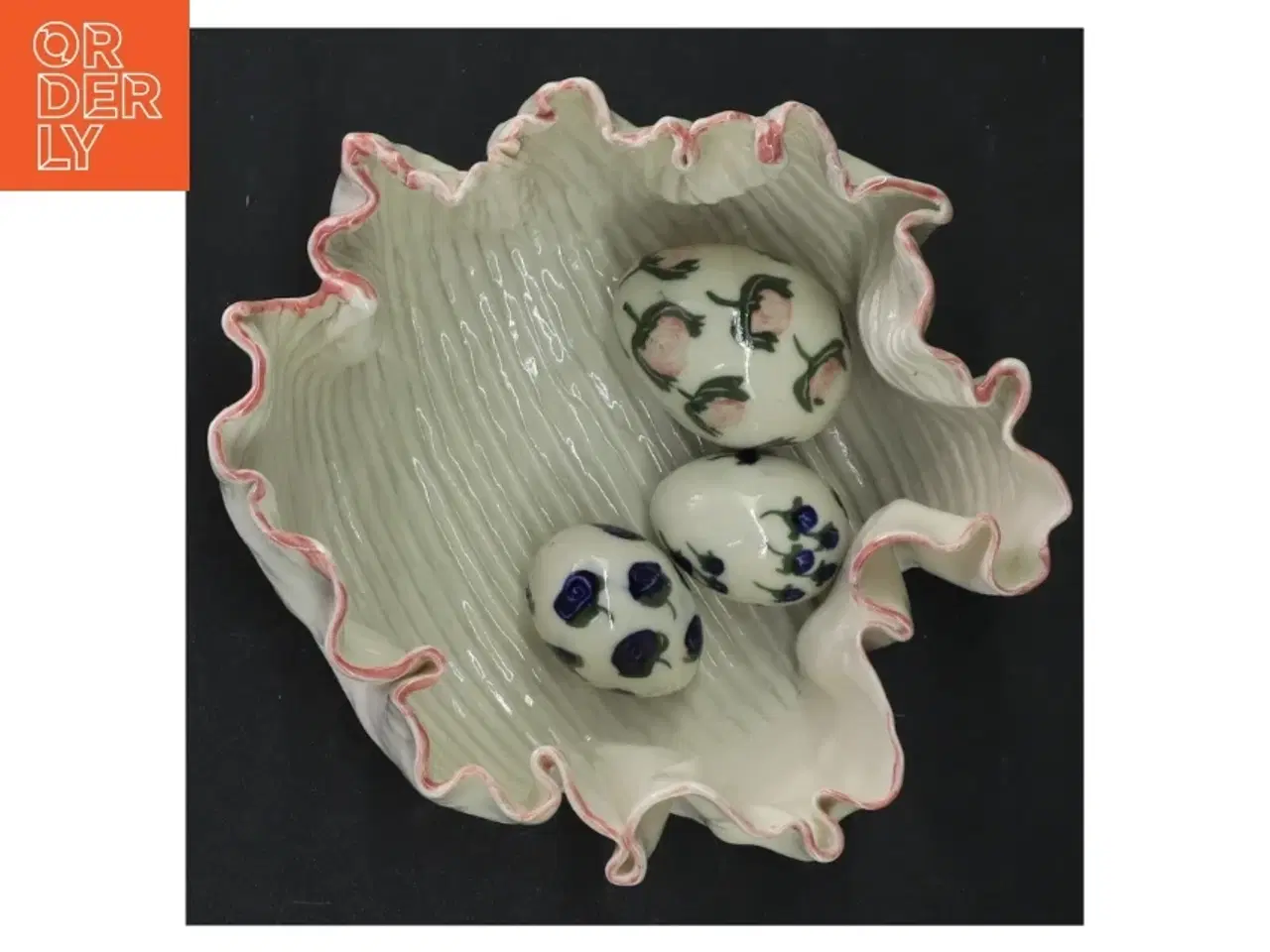 Billede 1 - Porcelænsskal og dekorative æg