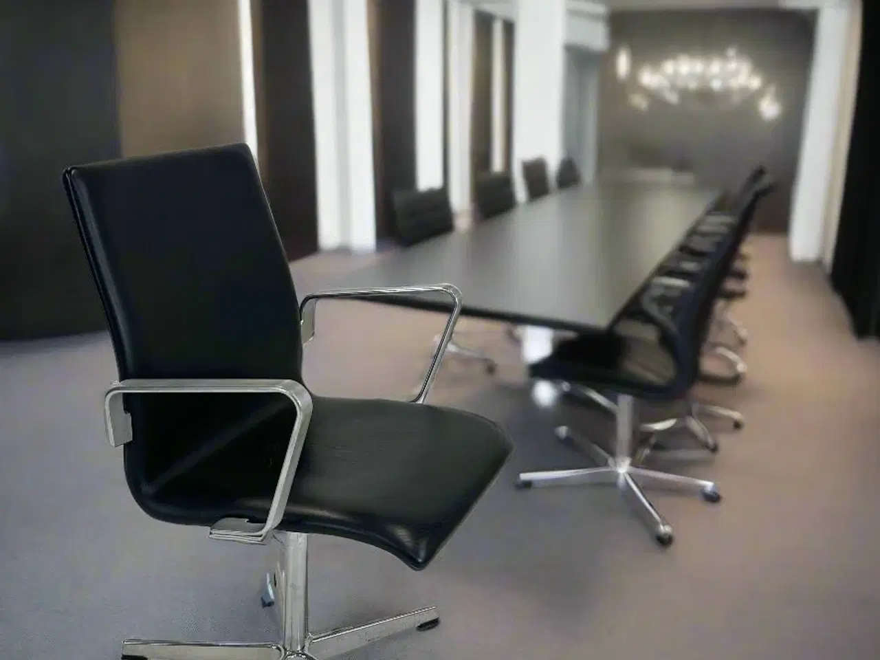Billede 2 - Oxford 3271T Mødestol - Fritz Hansen (Sort)