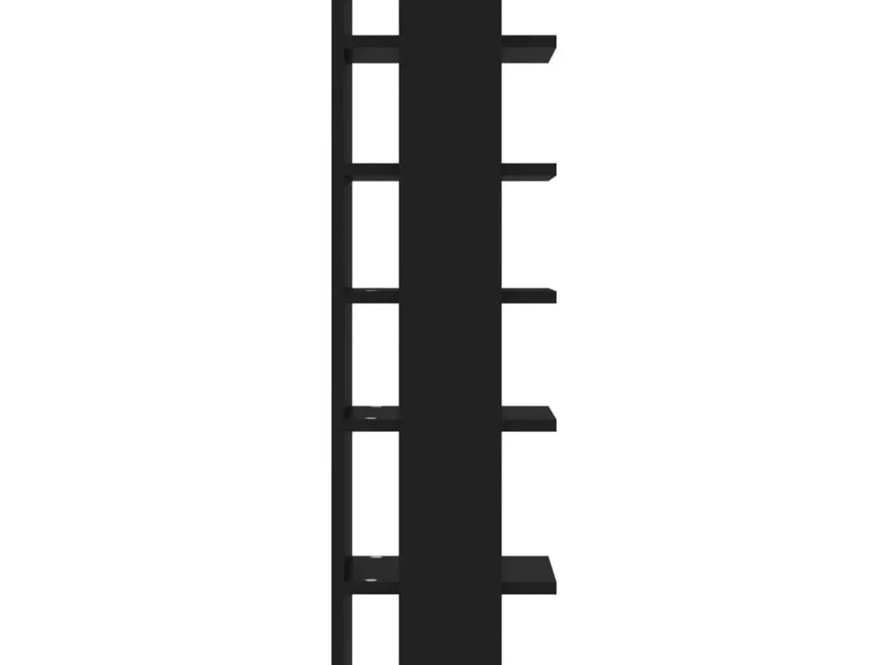 Billede 5 - Skoskab 27,5x27x102 cm konstrueret træ sort