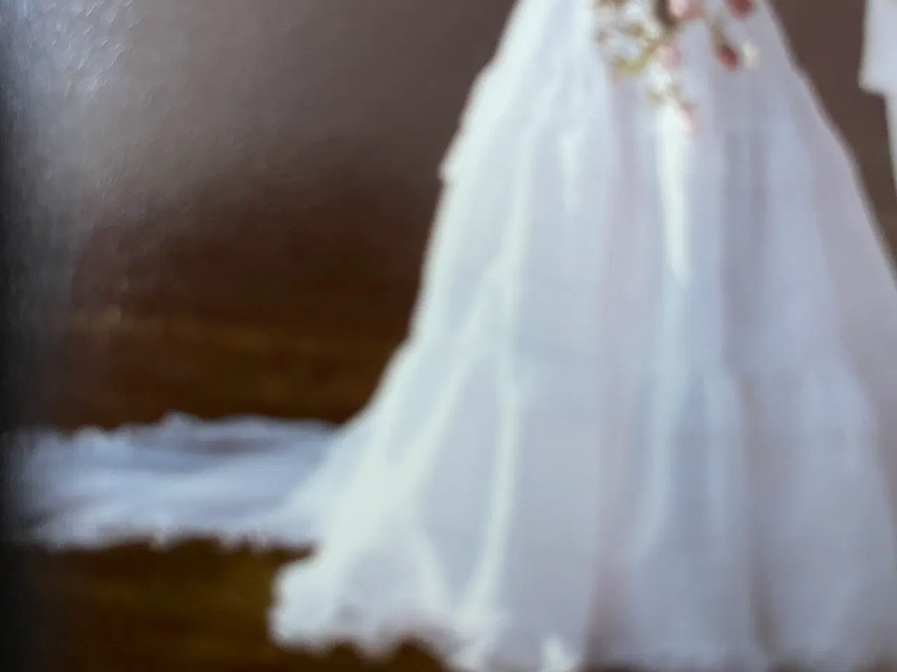 Billede 6 - Lilly brudekjole, str 38-40, skørt, slør